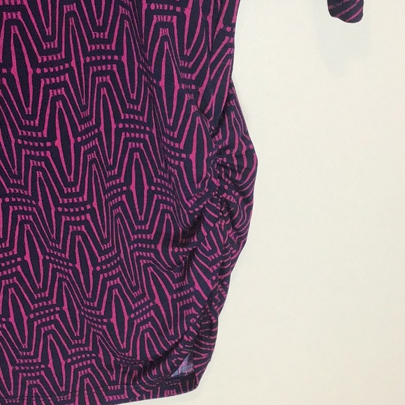 41 Hawthorn > Purple Cinched Blouse Medium - Picture 5 of 7